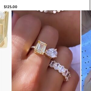 SHYMI Cubic Zirconia Cocktail Ring $125